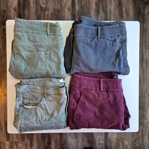 Lot of 4 Loft Pants Womens 14 16 Business Casual Office Work Professional Skinny
